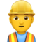 Construction Worker emoji on Apple